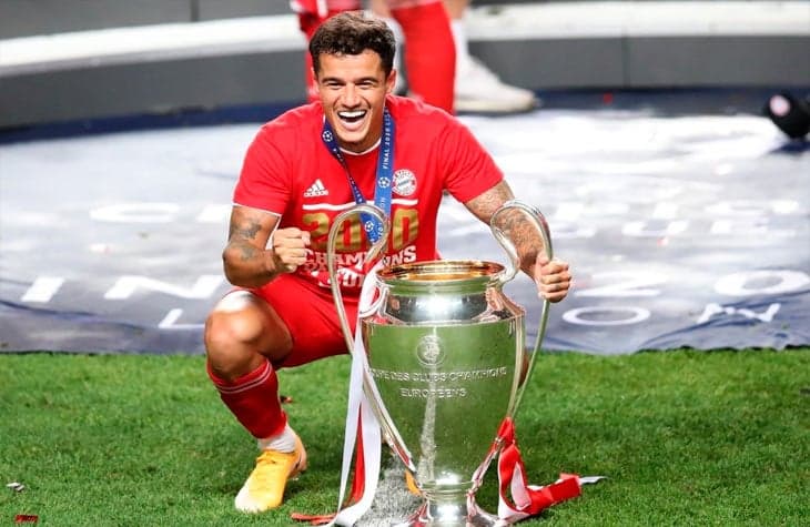 Philippe Coutinho conquistou a Champions League pelo Bayern (Foto: AFP)