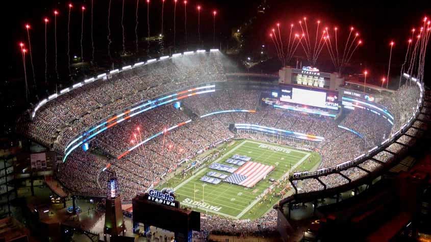 Gillete Stadium, um dos palcos da Copa do Mundo de 2026, em Boston (Foto: Divulgação)