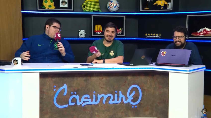 No Brasil, a CazéTV estreou com a transmissão da Copa do Mundo do Catar. (Foto: Reprodução/Instagram)