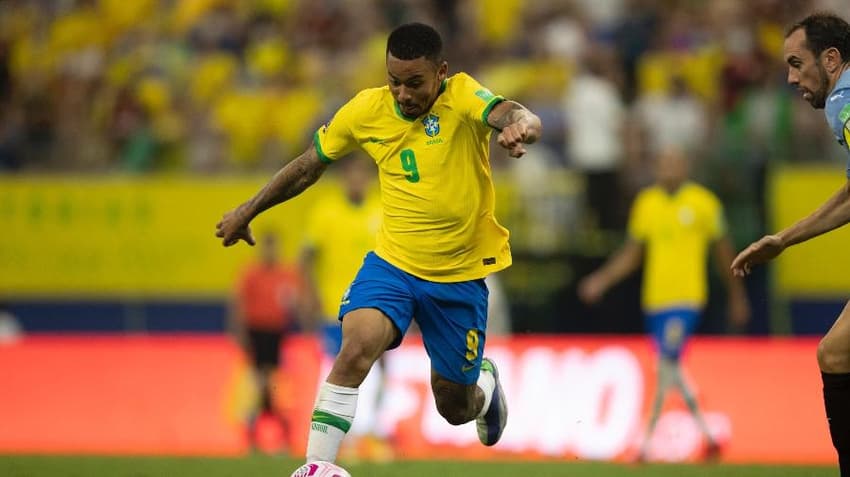Gabriel Jesus em ação pela Seleção (Foto: Lucas Figueiredo/CBF)