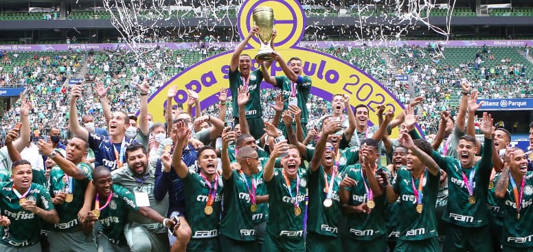 Palmeiras conquistou o título da Copinha em 2022 (Foto: Reprodução)
