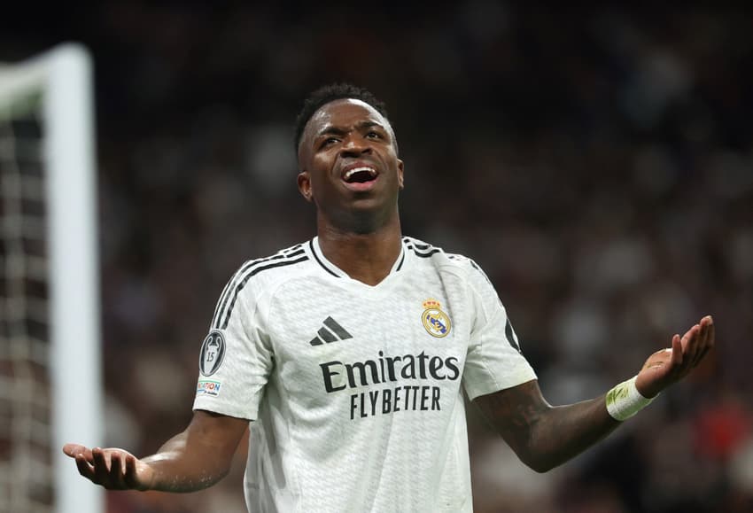 Vini Jr em ação pelo Real Madrid (Foto: Pierre-Philippe Marcou/AFP)