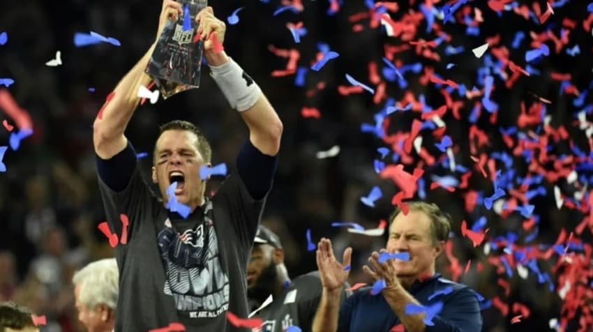 New England Patriots é o maior campeão da história da NFL com 6 títulos (Foto: Timothy A. Clary / AFP)