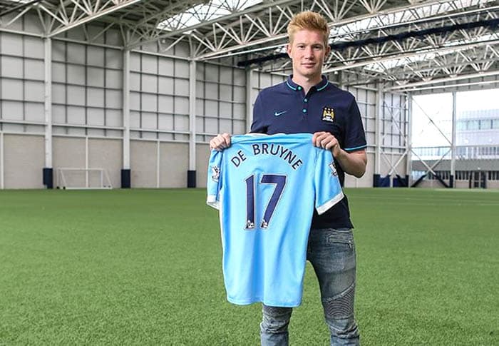 1 - DE BRUYNE - O Manchester City pagou 75 milhões de euros (R$ 305 milhões) pela joia belga. Pelo Wolfsburg, o meia levou time ao vice-campeonato alemão na temporada passada