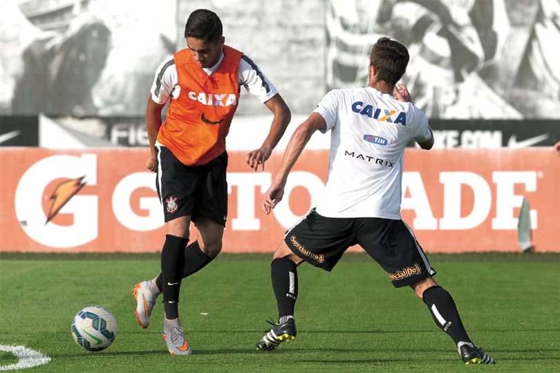 Treino Corinthians, Matheus Pereira (foto:Daniel Augusto Jr)