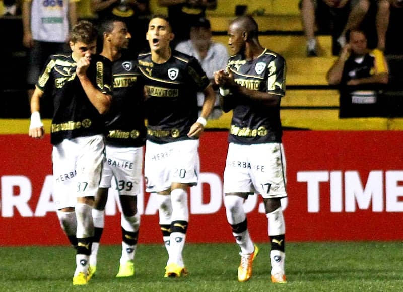 Criciúma x Botafogo - Gol do Botafogo (Foto: Fernando Ribeiro/Futura Press)