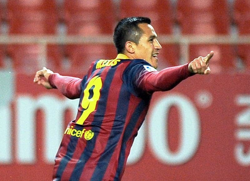 Sevilla x Barcelona - Alexis Sanchez (Foto: Jorge Guerrero/ AFP)