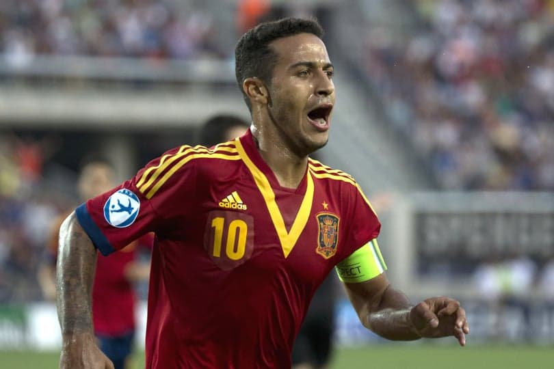 Thiago Álcantara - Espanha (Foto: Jack Guez/AFP)