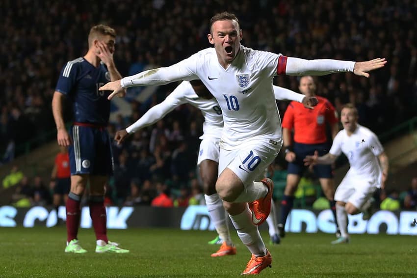 Wayne Rooney - Escócia x Inglaterra (Foto: Ian Macnicol/AFP)