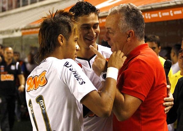 Neymar, Ganso e Dorival Junior - Santos x Internacional (Foto: Ivan Storti)