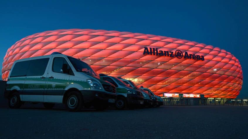 A Allianz Arena irá sediar a final da Champions League em 2025; confira os confrontos das quartas de final (Foto: Christof Stache/AFP)