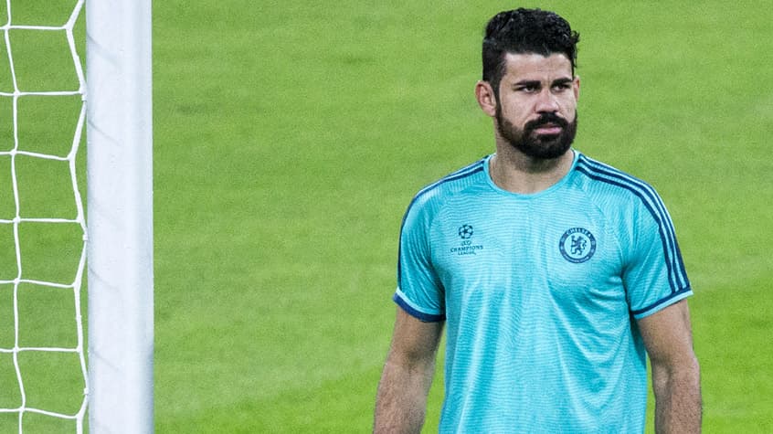 HOME - Treino do Chelsea - Diego Costa (Foto: Jack Guez/AFP)