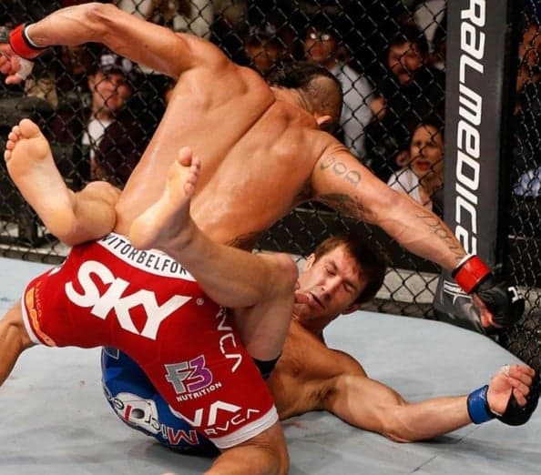 Vitor Belfort nocauteou Luke Rockhold no primeiro round (FOTO: Divulgação)