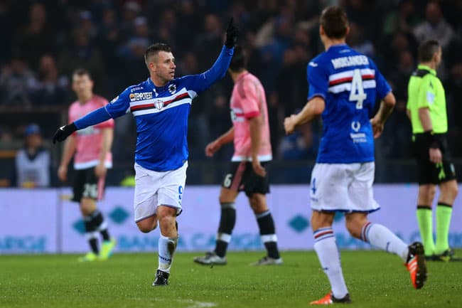 Cassano - Sampdoria x Juventus (Foto: Marco Bertorello / AFP)