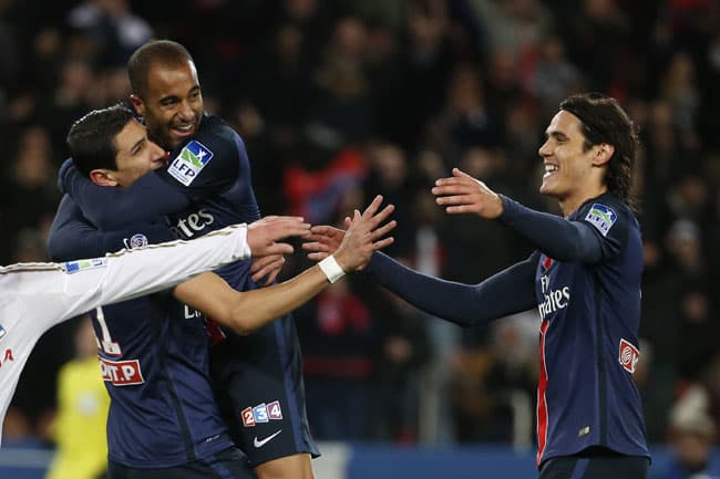 Cavani - PSG x Lyon (Foto: Thomas Samson / AFP)