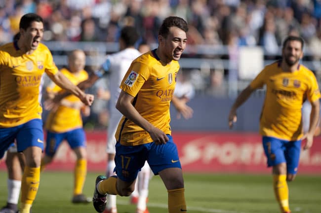 Munir - Malaga x Barcelona (Foto: Jorge Guerrero / AFP)