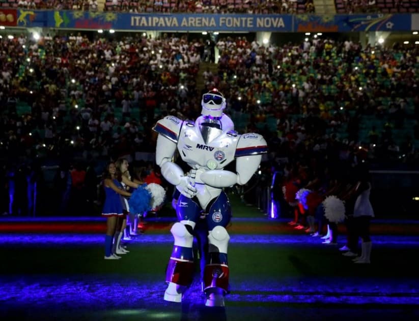 Robô animou torcida do Bahia (Divulgação)