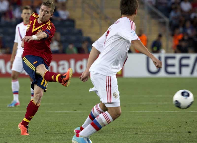 Muniain nota (Foto: MENAHEM KAHANA/AFP)