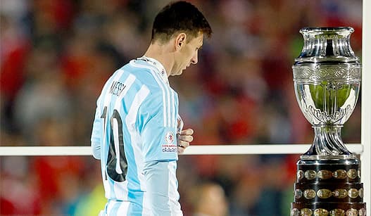 HOME - Chile x Argentina - Copa América - Messi (Foto: Carlos Quezada/Agência Uno/Agif)