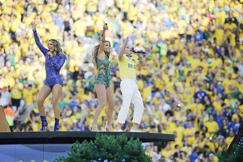 cerimônia de abertura da copa do mundo 2014(Foto: AFP)