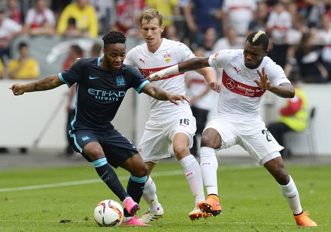 Raheem Sterling - Manchester City x Stuttgart (Foto: Thomas Kienzle / AFP)