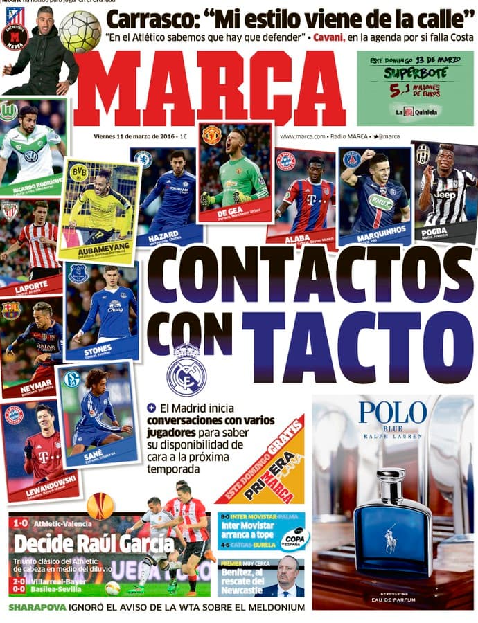 Capa do jornal Marca desta sexta (Foto: Reprodução)