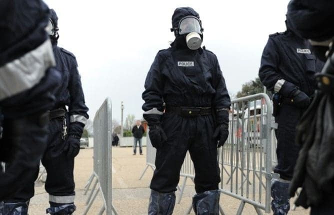 Simulação de ataque na França (Foto: Sylvain Thomas / AFP)