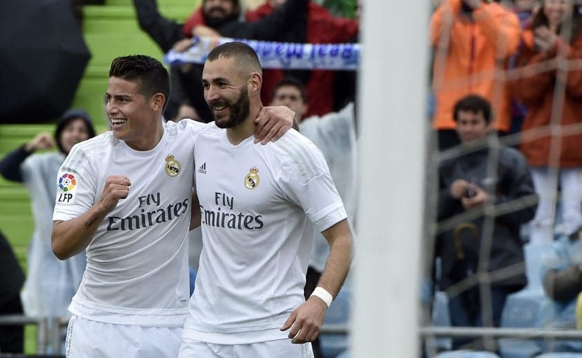 James Rodriguez e Benzema - Real Madrid