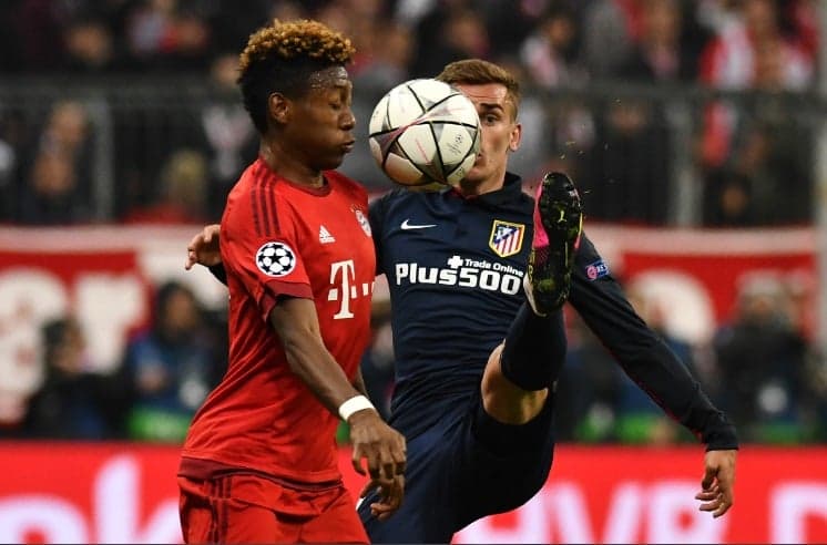 Griezmann e Alaba - Bayern de Munique x Atletico de Madrid