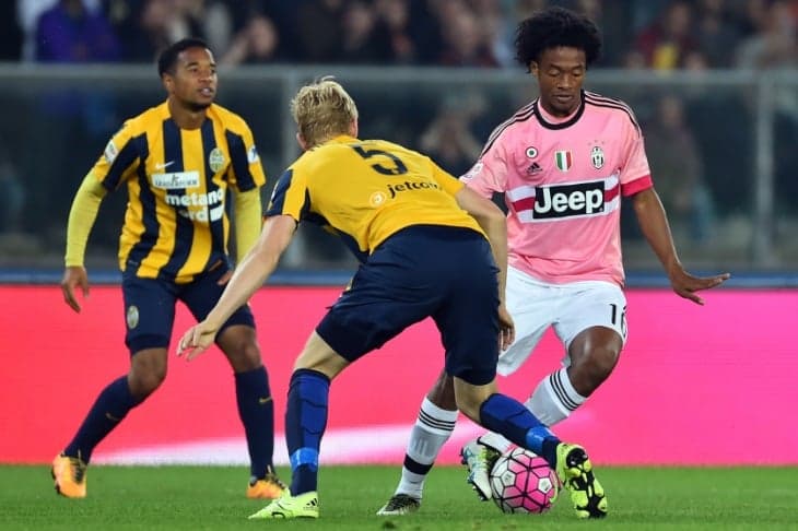 Helander e Cuadrado - Verona x Juventus