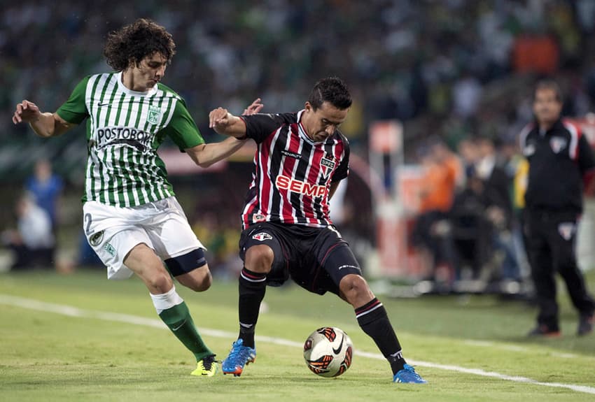 Nacional de Medellín 0 x 0 São Paulo no dia 6 de novembro de 2013
