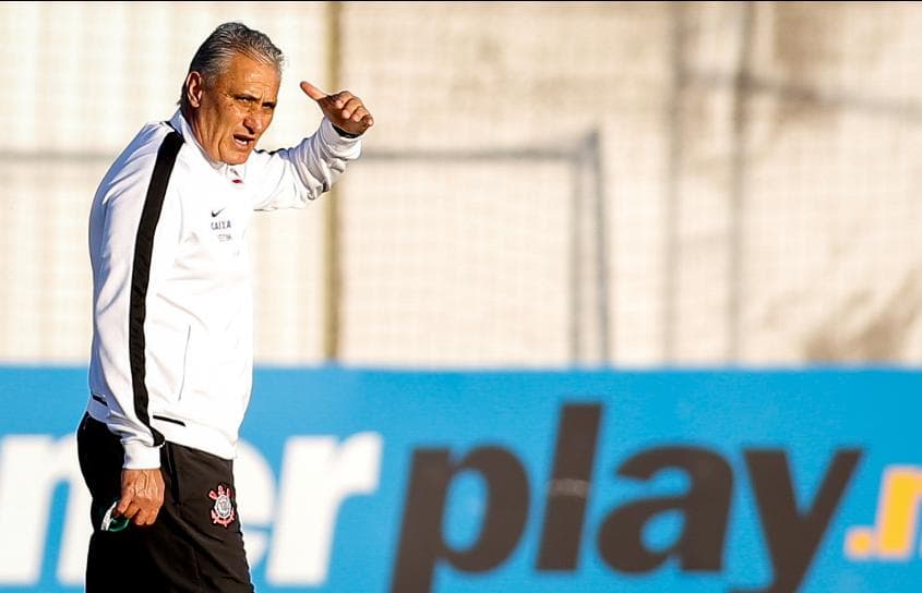 Tite - Treino do Corinthians