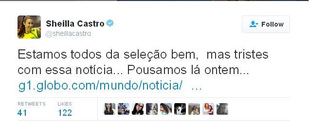 Sheilla Castro (Foto: Reprodução / Twitter)