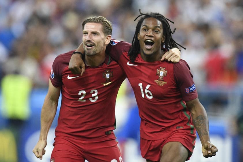 Adrien Silva e Renato Sanches - Portugal x França