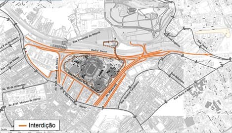 Interdições no entorno do Maracanã