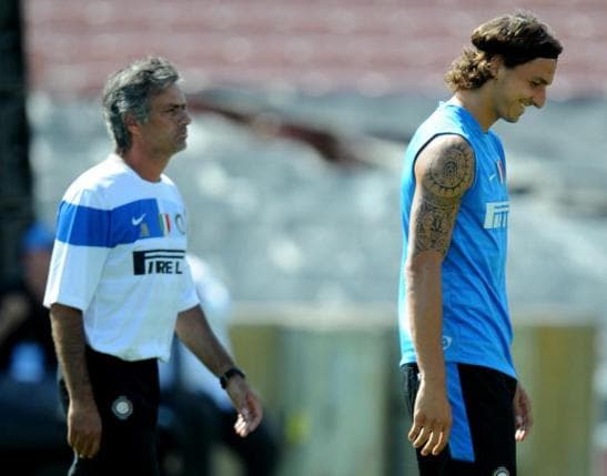 Ibrahimovic e Mourinho