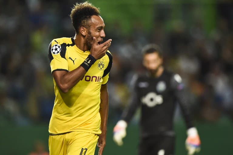 Aubameyang - Sporting x Borussia Dortmund