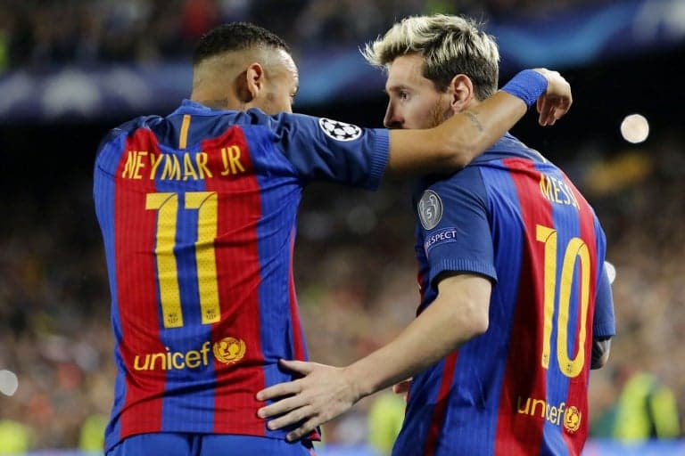 Messi e Neymar - Barcelona x Manchester City