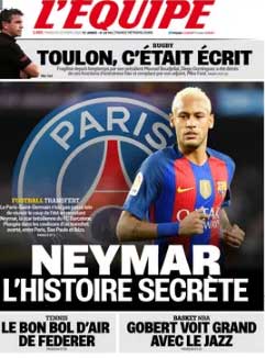 L'Equipe - Neymar