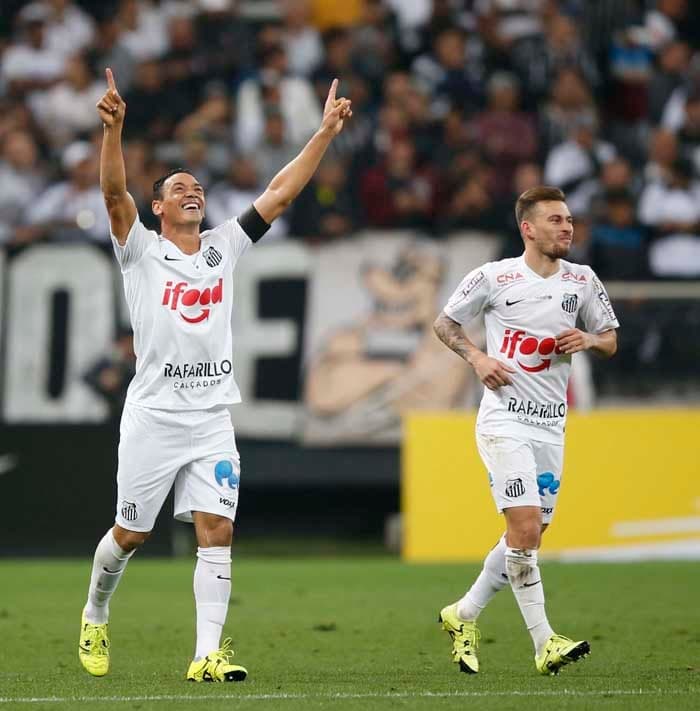 Ricardo Oliveira - Corinthians 1 x 2 Santos - jogo de volta da Copa do Brasil, Arena Corinthians - 26/8/2016