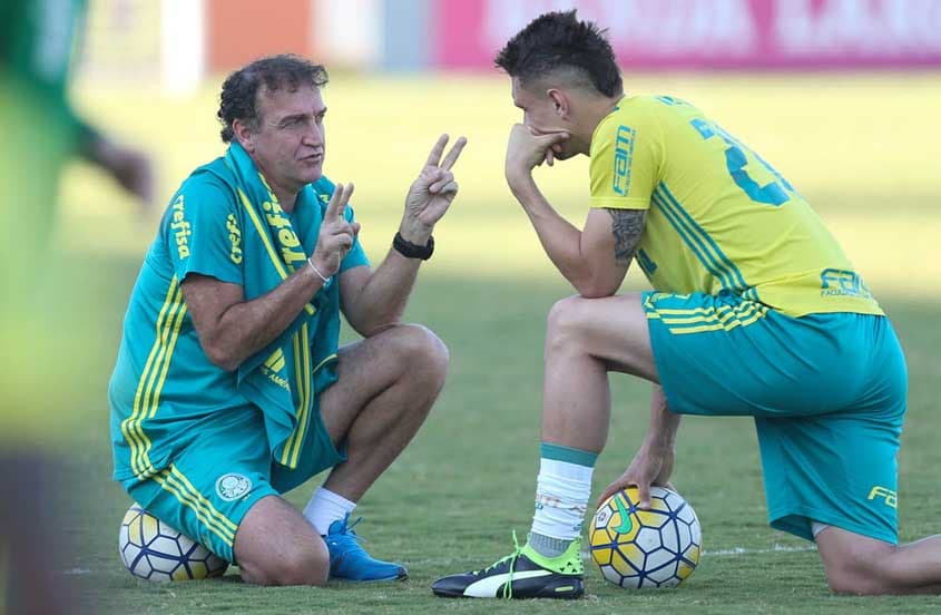 Cuca e Moisés - Treino do Palmeiras