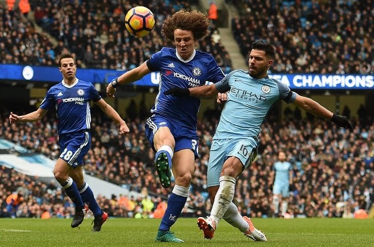 David Luiz e Agüero