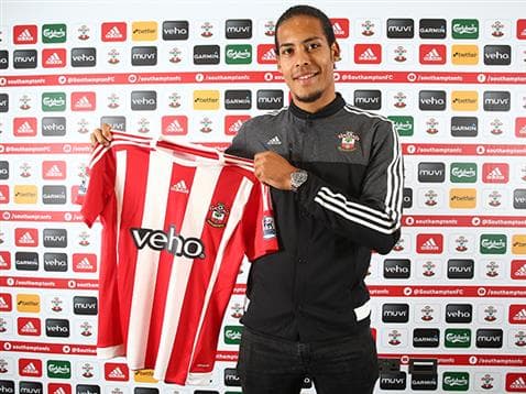 Virgil van Dijk foi comprado pelo Southampton em 2015 por 15,7 milhões de euros