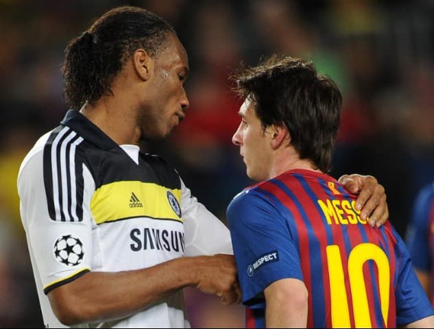 Drogba e Messi - Barcelona x Chelsea - 2012