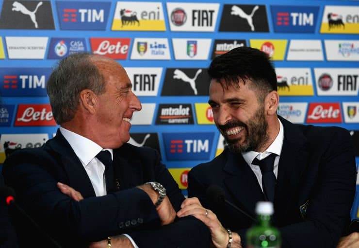 Giampiero Ventura e Buffon - Itália