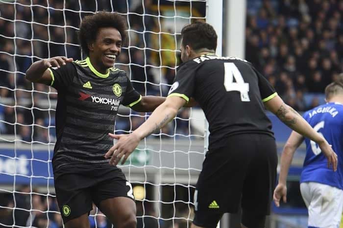 Everton x Chelsea - Willian