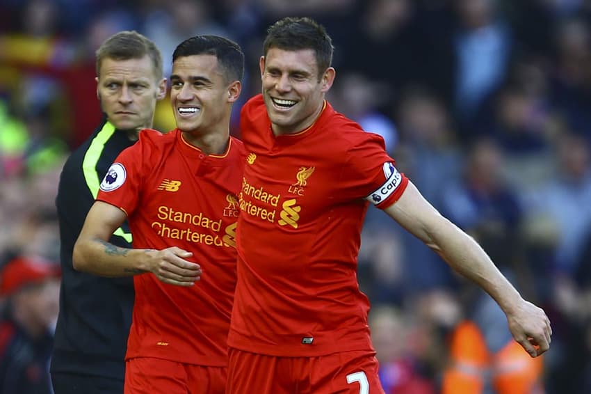 Coutinho e Milner - Liverpool