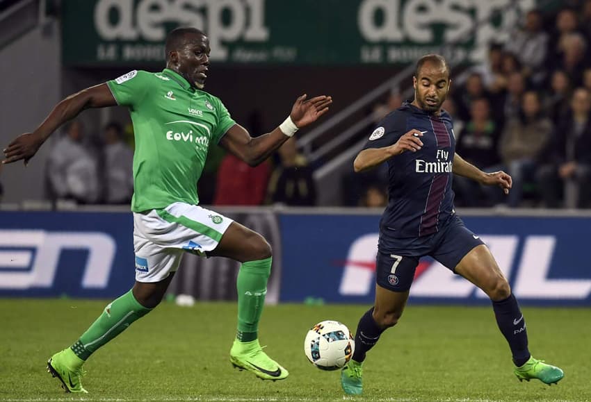 Florentin Pogba e Lucas - Saint-Étienne x PSG