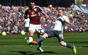 Michael Keane e Rooney - Burnley x Manchester United