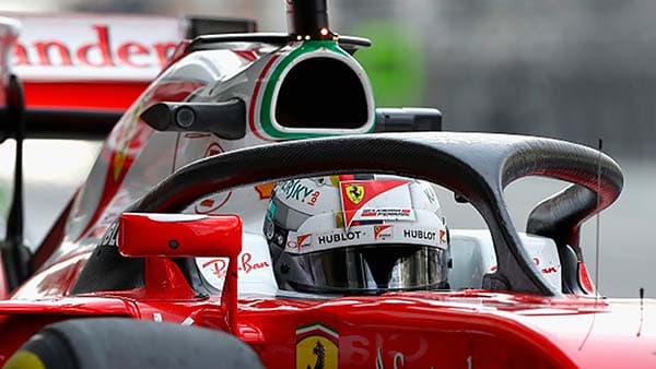 Sebastian Vettel (Ferrari) - Utilizando Halo